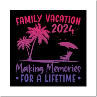 Summer Family Vacation Making Memories Posters and Art